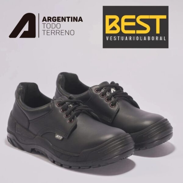 ZAPATO DE SEGURIDAD "ATT" CHUBUT T. 39 AL 47 NEGRO/MARRÓN - Imagen 2