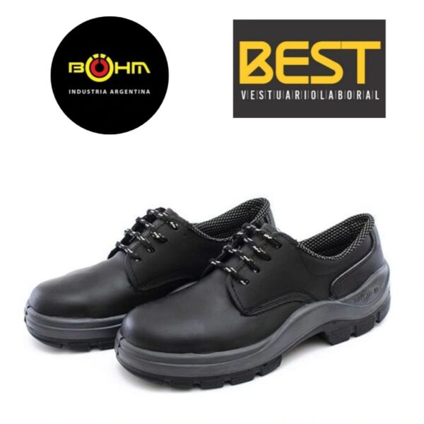 ZAPATO DE SEGURIDAD "BOHM" PU-BIDENSIDAD FLOR T. 36 AL 47 NEGRO - Imagen 2