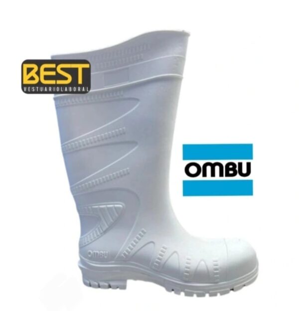 BOTA PVC INDUSTRIAL OMBU BLANCA SIN PUNTERA