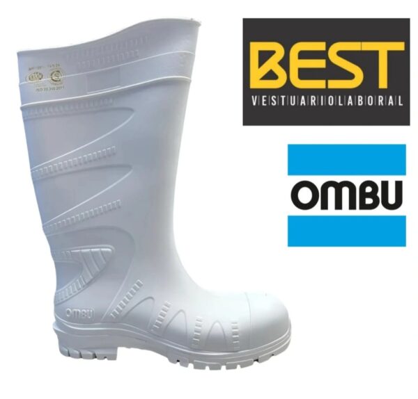 BOTA PVC INDUSTRIAL "OMBU" BLANCA SIN PUNTERA