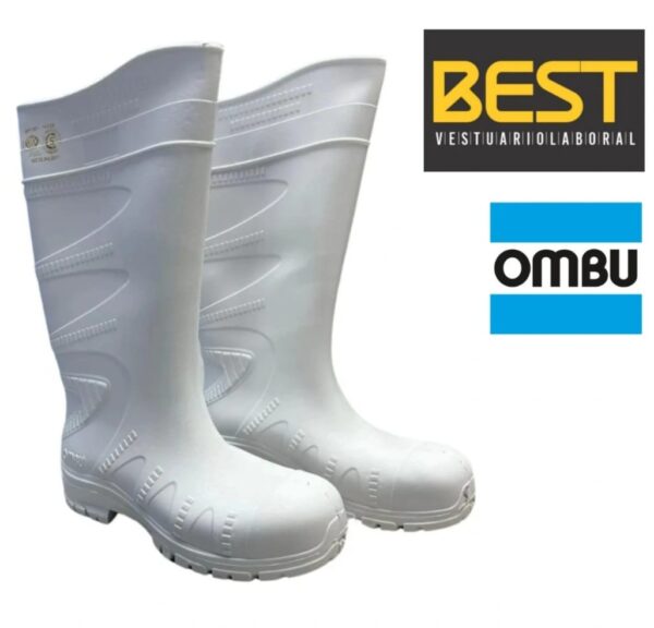 BOTA PVC INDUSTRIAL "OMBU" BLANCA SIN PUNTERA - Imagen 2