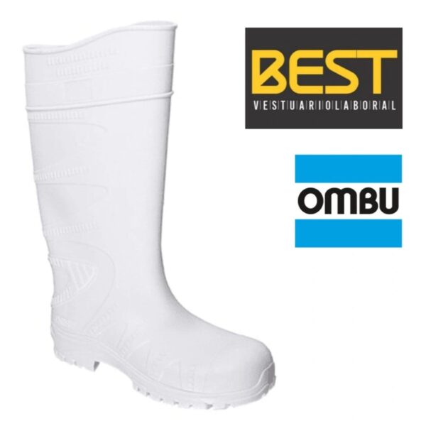 BOTA PVC INDUSTRIAL "OMBU" BLANCA SIN PUNTERA - Imagen 3